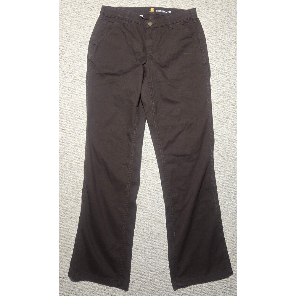 Carhartt Original Fit Cargo Carpenter Pants Chocolate Brown Women's size 8
